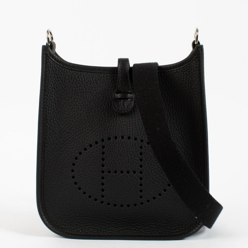 Hermès Evelyne 16 Black Clemence PHW