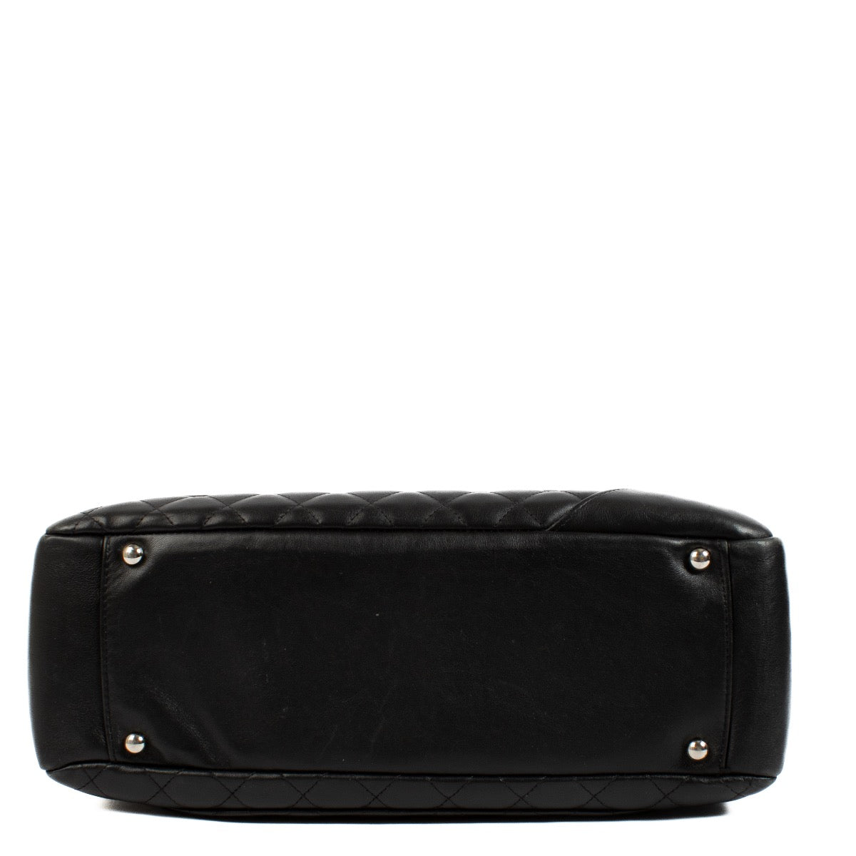 shop 100% authentic second hand Chanel Black Cambon Flap Quilted Leather Tote Bag on Labellov.com