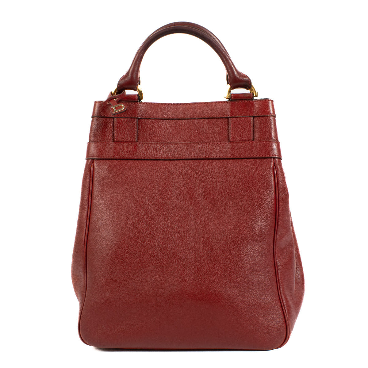 Delvaux Burgundy Rosseau Shoulder Bag