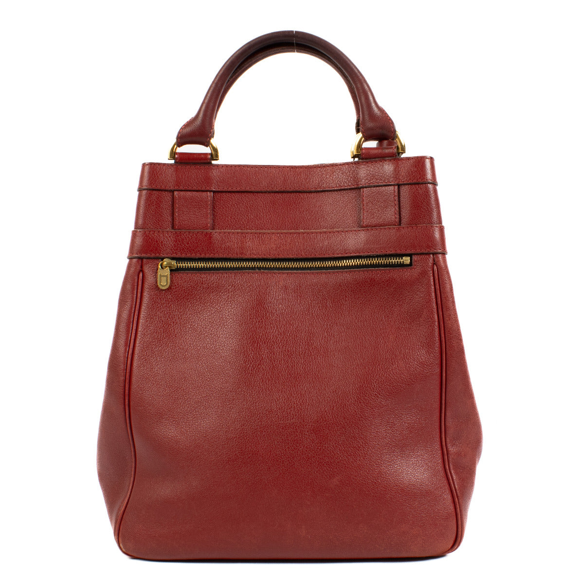 Delvaux Burgundy Rosseau Shoulder Bag