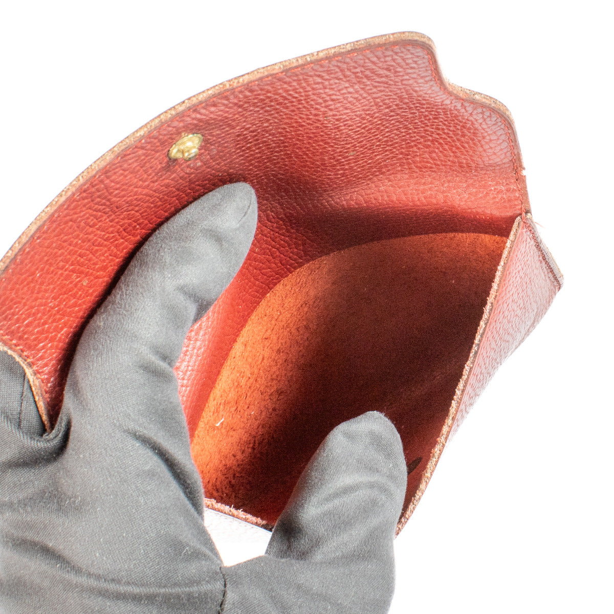 Delvaux Red Leather D Wallet Set