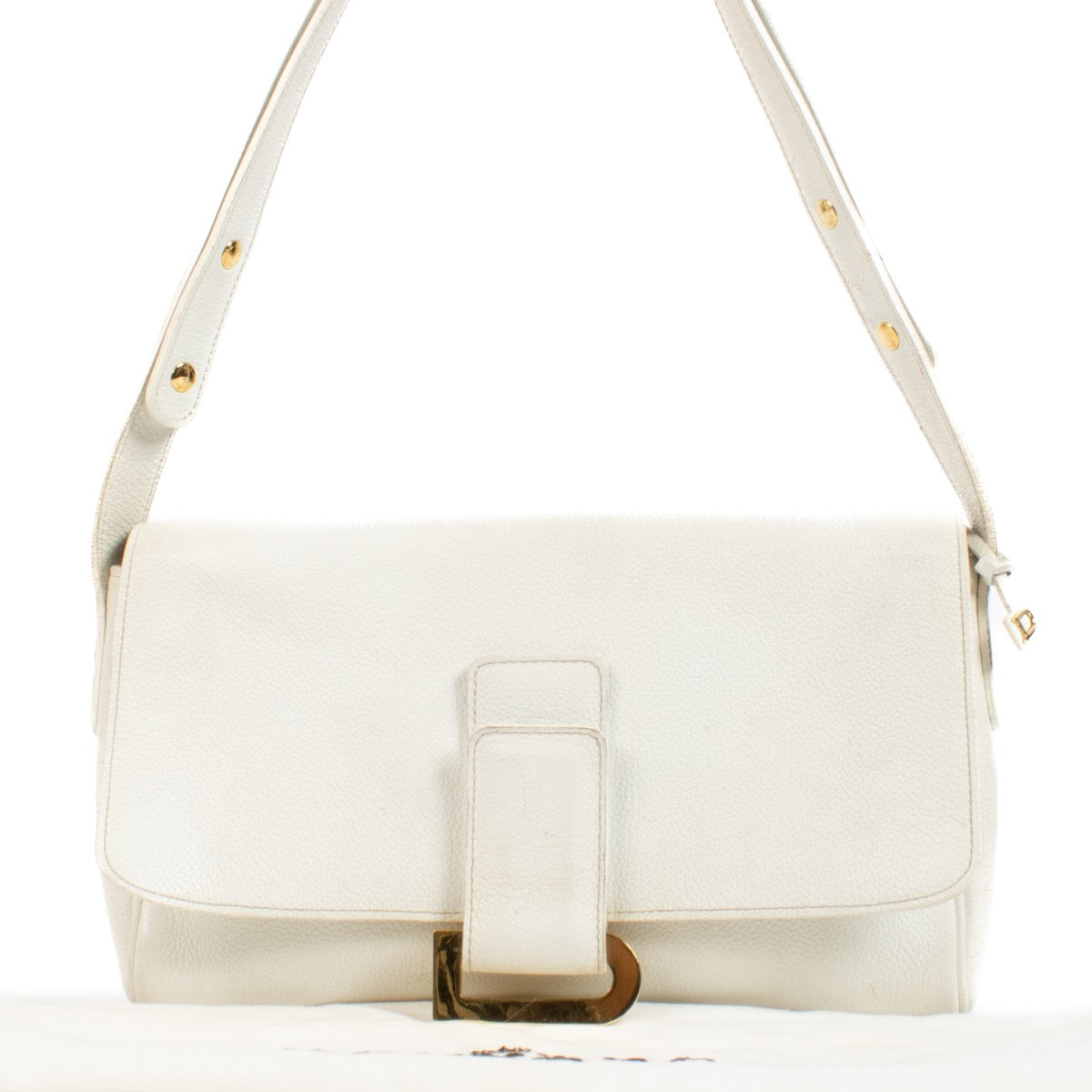 shop 100% authentic second hand Delvaux Passerelle Trotteur White Crossbody Bag on Labellov.com