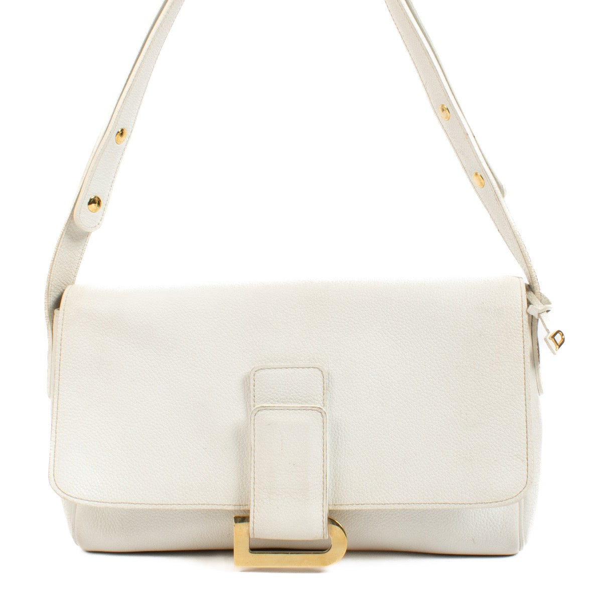shop 100% authentic second hand Delvaux Passerelle Trotteur White Crossbody Bag on Labellov.com
