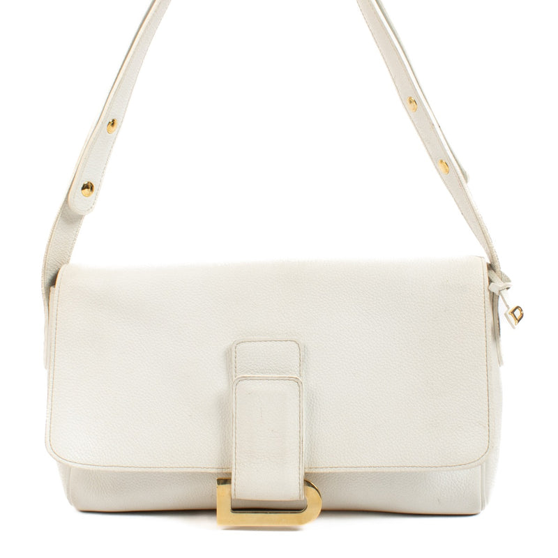 shop 100% authentic second hand Delvaux Passerelle Trotteur White Crossbody Bag on Labellov.com