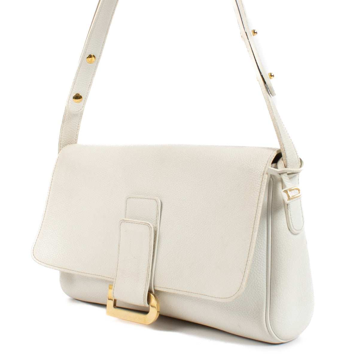 shop 100% authentic second hand Delvaux Passerelle Trotteur White Crossbody Bag on Labellov.com