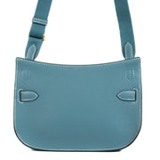 Authentic second hand brand new Hermès Jypsière Mini New Bleu Jean Evercolor GHW on www.labellov.com