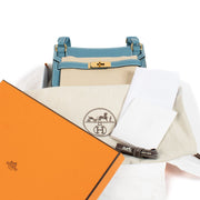 Hermès Jypsière Mini New Bleu Jean Evercolor GHW