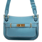Hermès Jypsière Mini New Bleu Jean Evercolor GHW