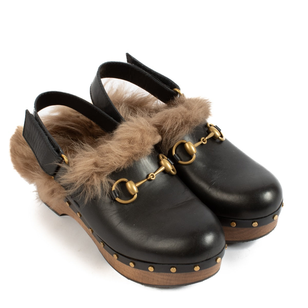 buy 100% authentic pre loved Gucci Black Leather Clog Flats - size 37 on Labellov.com