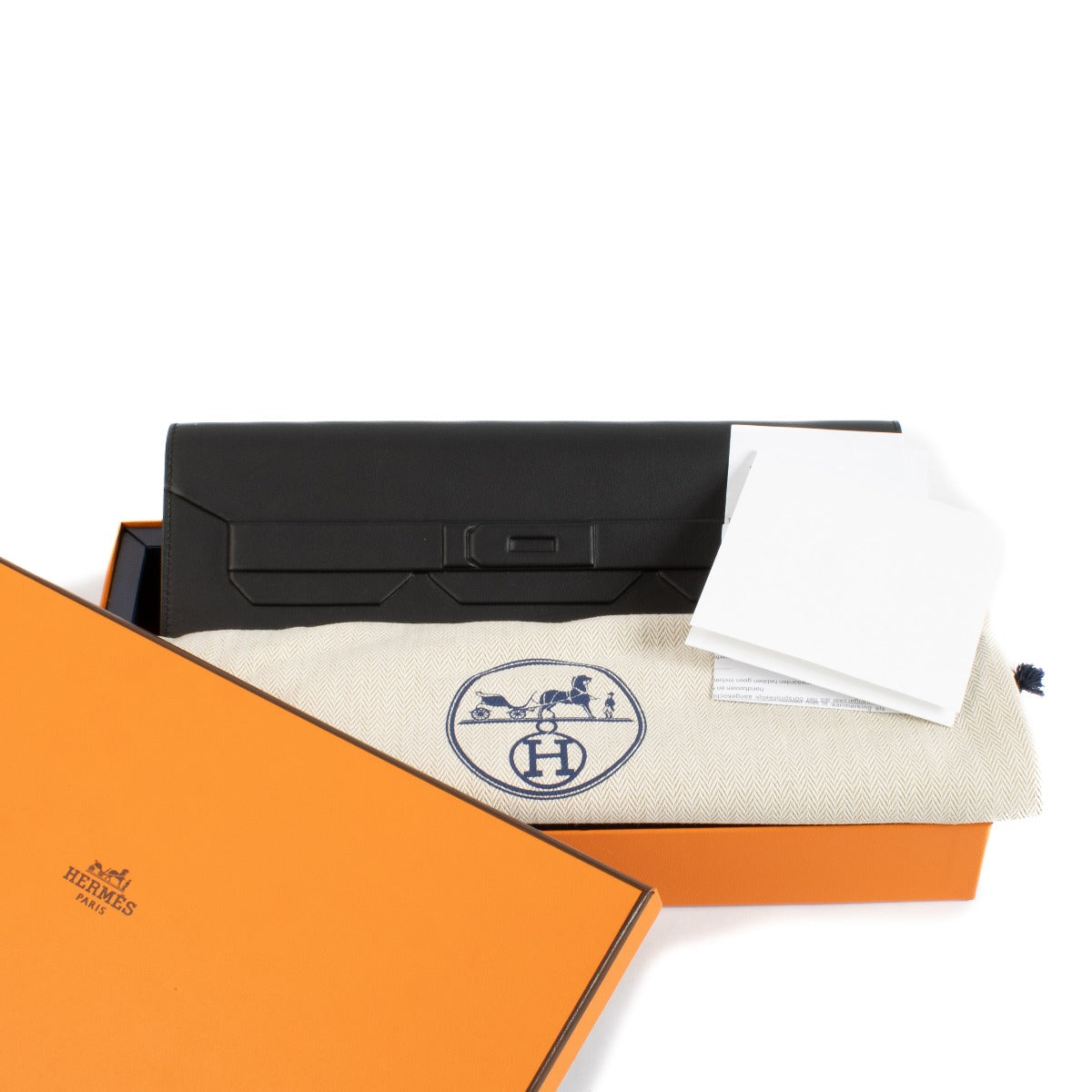 Hermès Birkin Shadow Pochette Black Swift