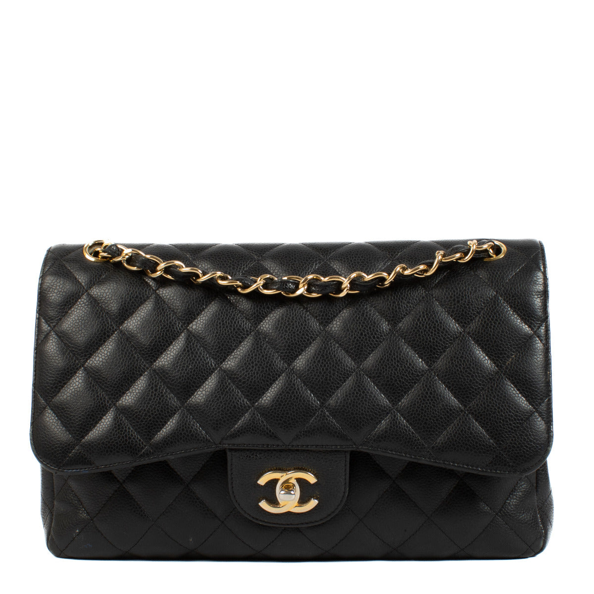 Chanel Black Caviar Large Classic Bag