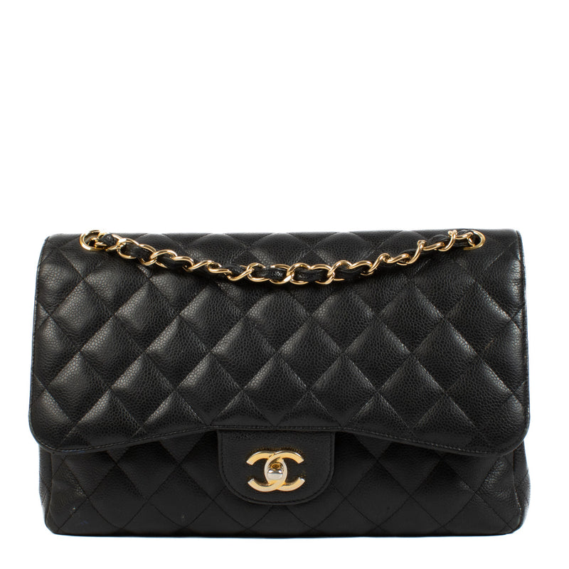 Chanel Black Caviar Large Classic Bag