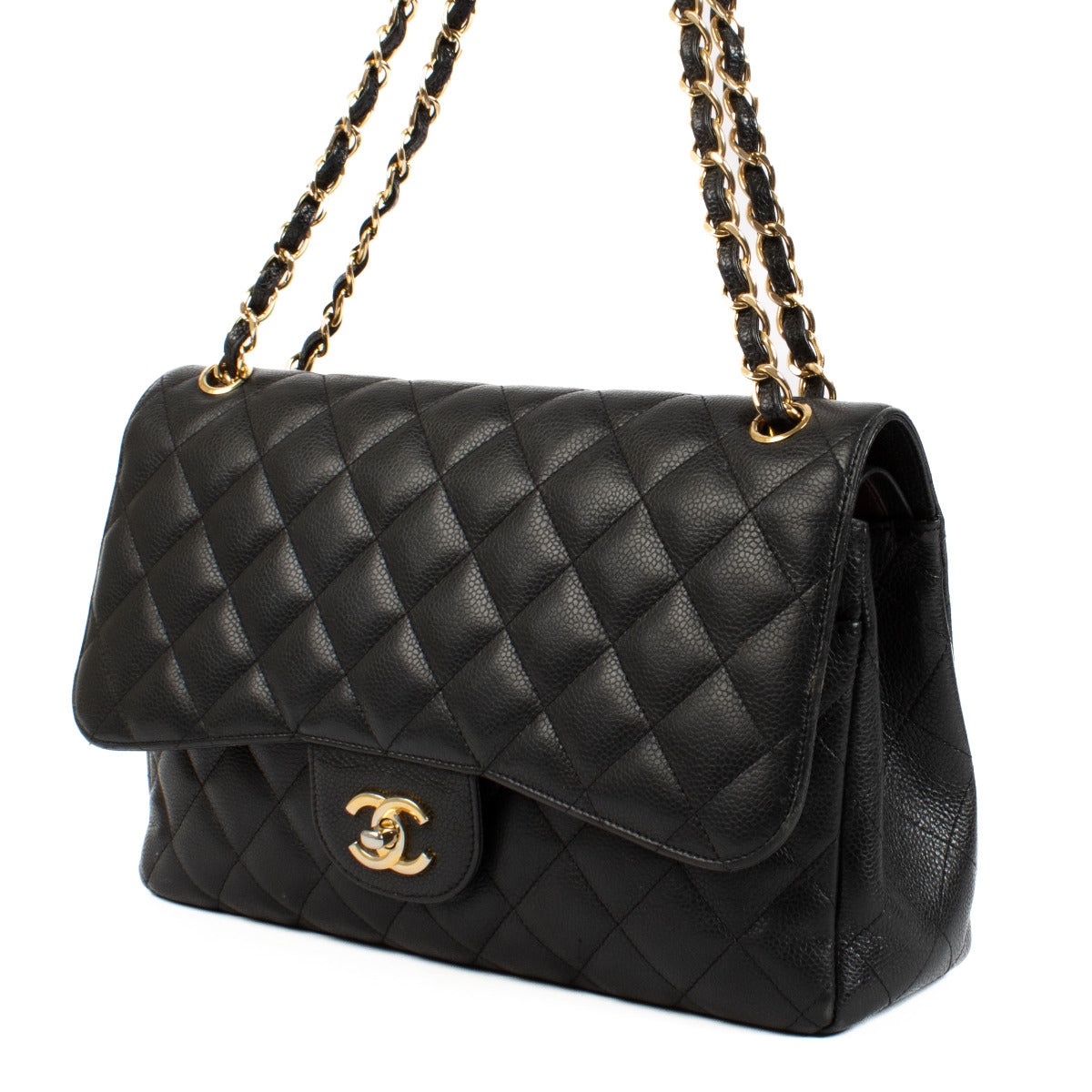 Chanel Black Caviar Large Classic Bag
