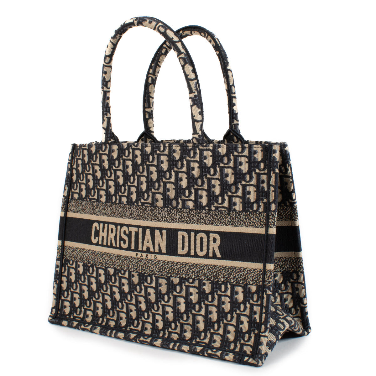 Christian Dior Blue Oblique Medium Book Tote