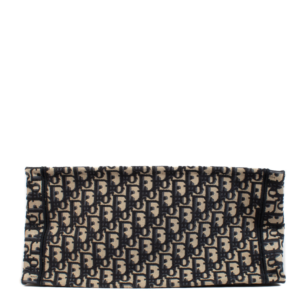 Sac cabas Christian Dior Book Tote taille moyenne toile jacquard oblique bleue