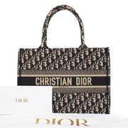 Christian Dior Blue Oblique Medium Book Tote