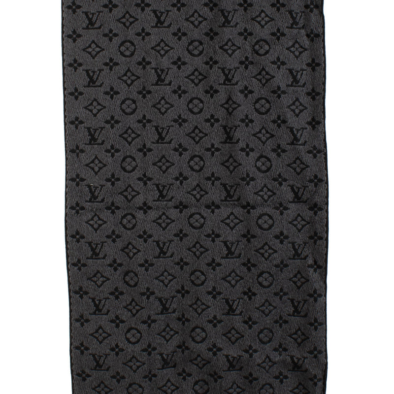 Louis Vuitton Monogram Classic Charcoal Scarf