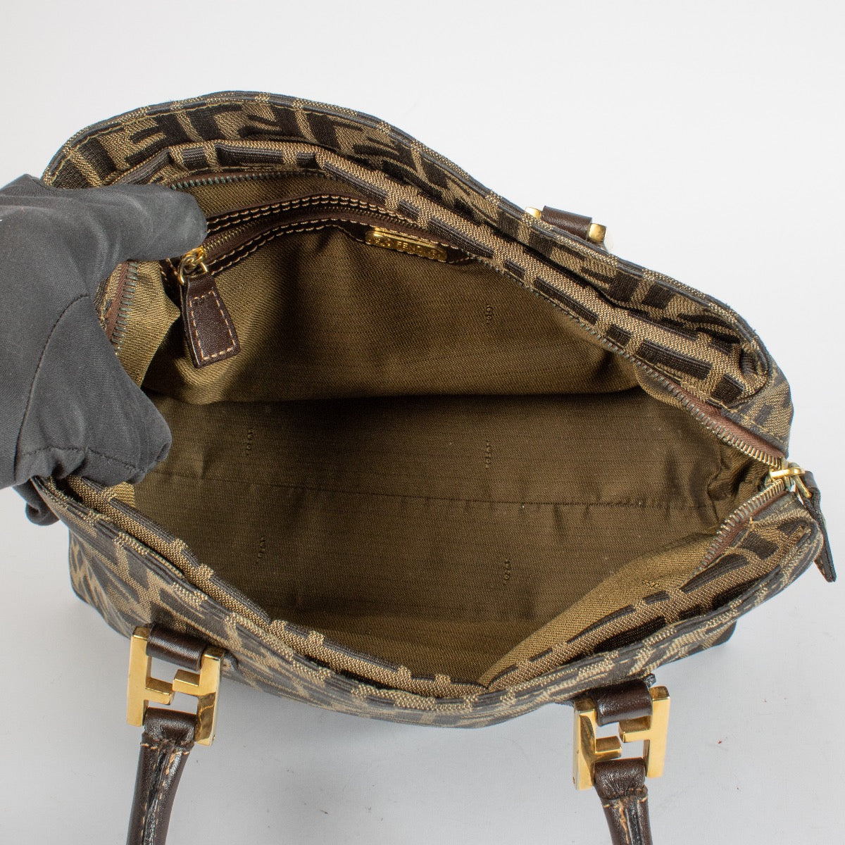 authentic preloved Fendi FF Zucca Handbag on Labellov.com