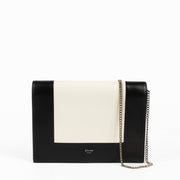 Shop this 100% authentic Celine Black/White Frame Chain Bag at Labellov.com