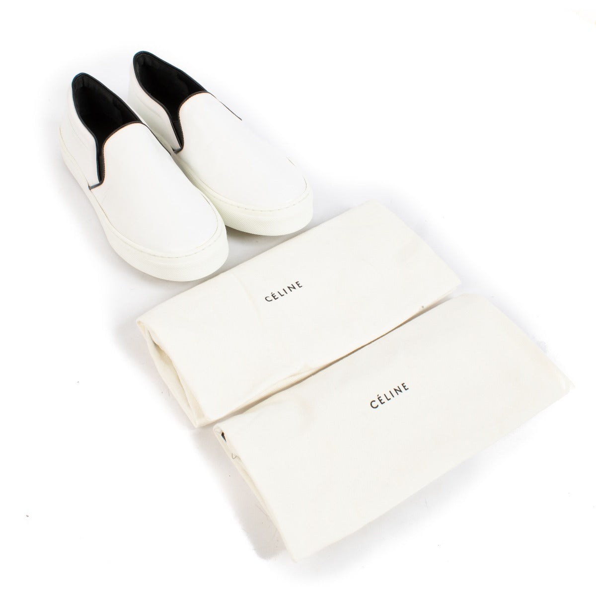buy 100% authentic pre loved Celine White Slip-On Sneakers - size 39 on Labellov.com