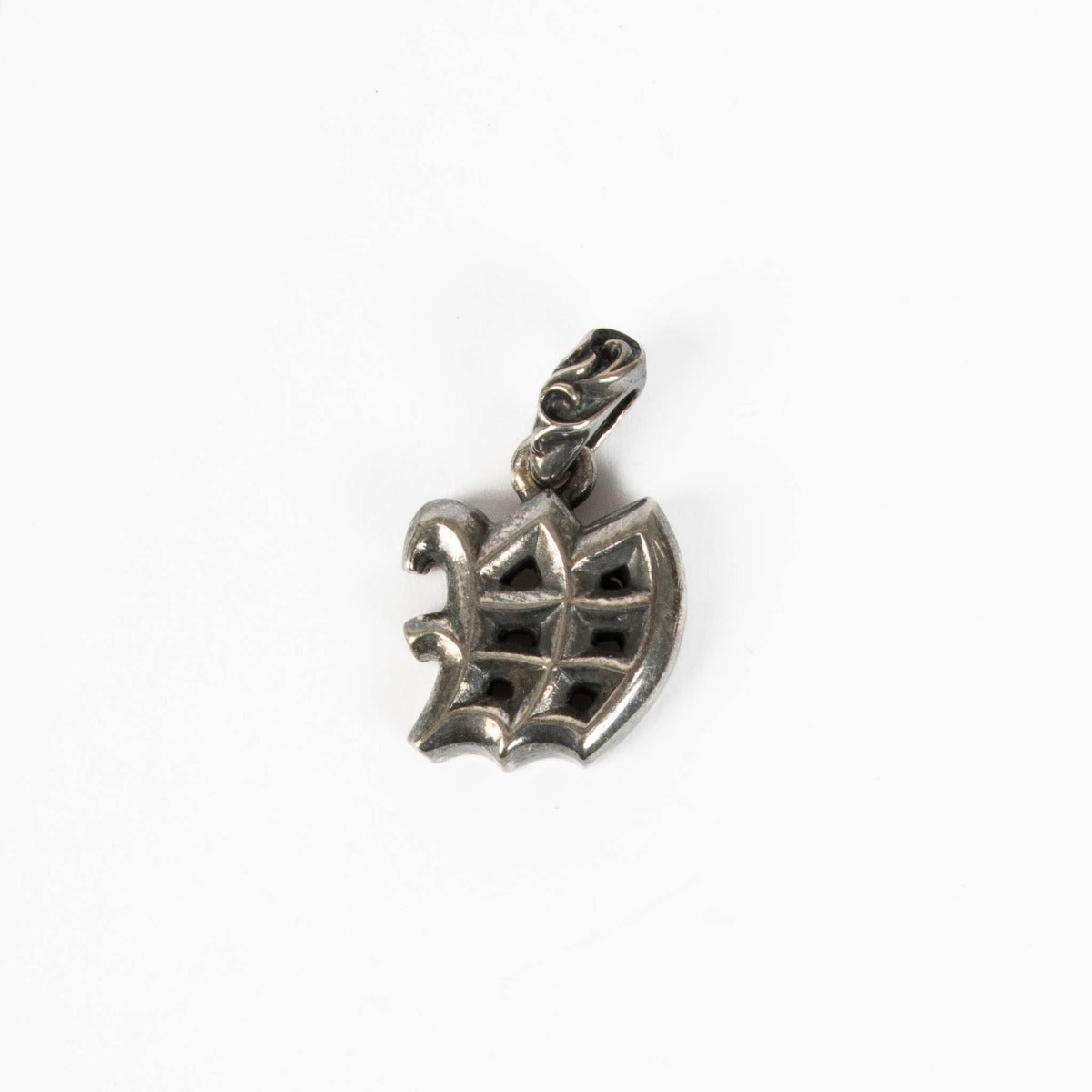 Chrome Hearts initial M silver pendant necklace edgy luxury