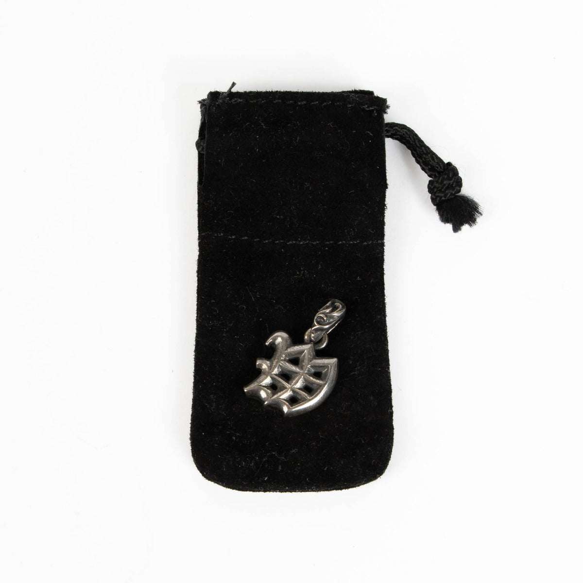 Chrome Hearts initial M silver pendant necklace edgy luxury