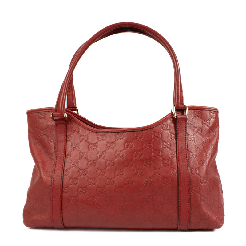 Gucci Red Guccissima Tote Bag
