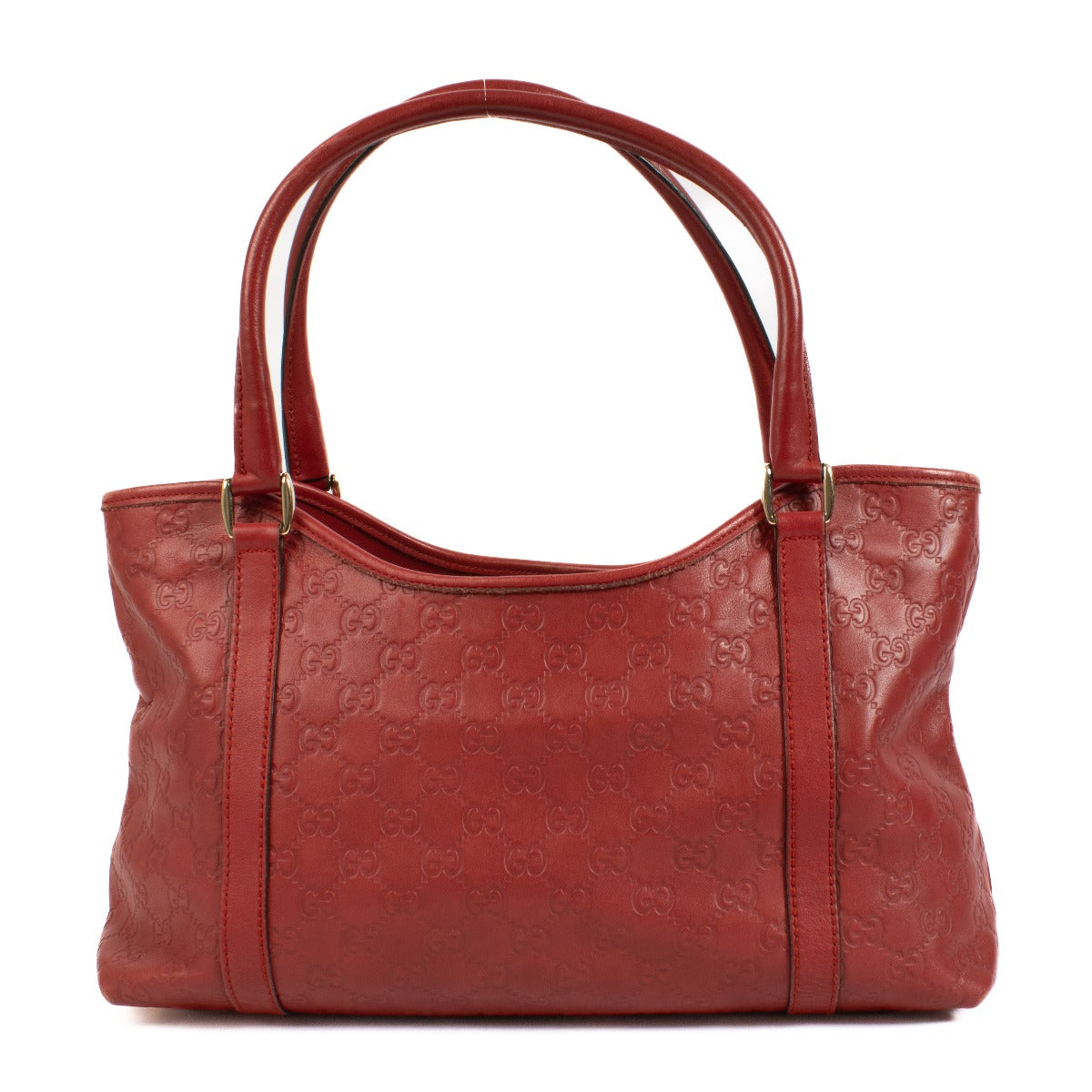 Gucci Red Guccissima Tote Bag