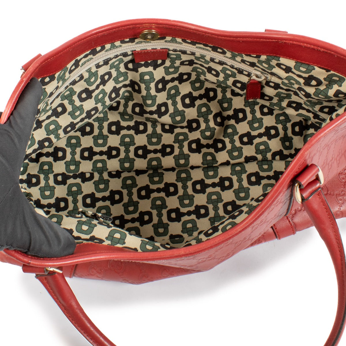 Gucci Red Guccissima Tote Bag