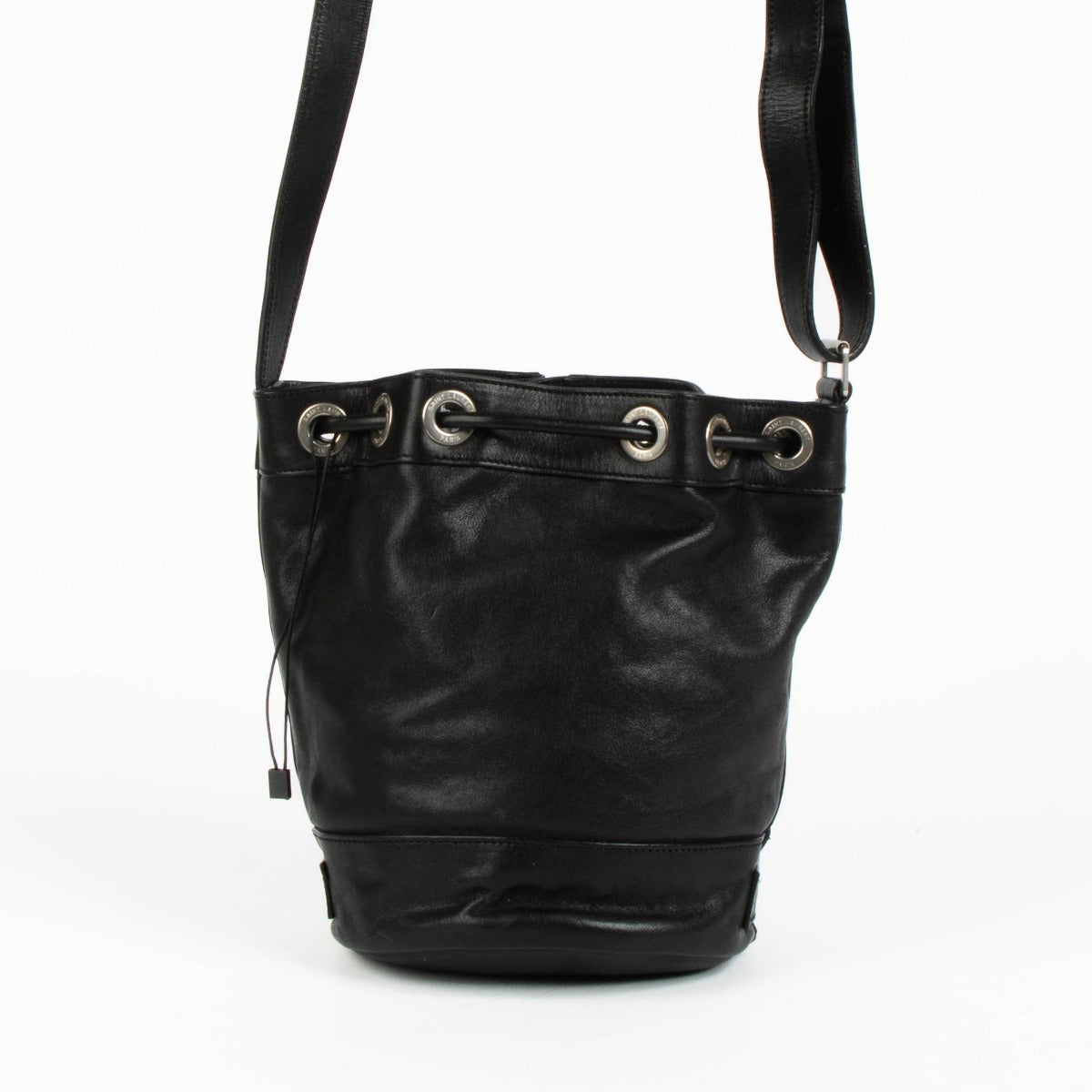 Saint Laurent Black Multi Zipper Rider Bucket Bag – Labellov