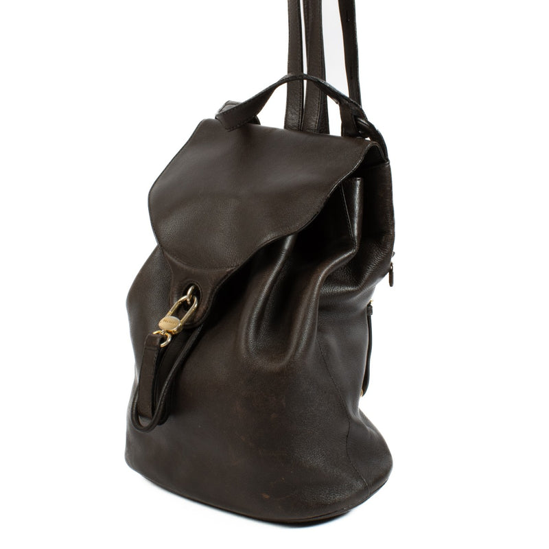 buy 100% authentic pre loved Delvaux Brown Soleil Backpack on Labellov.com