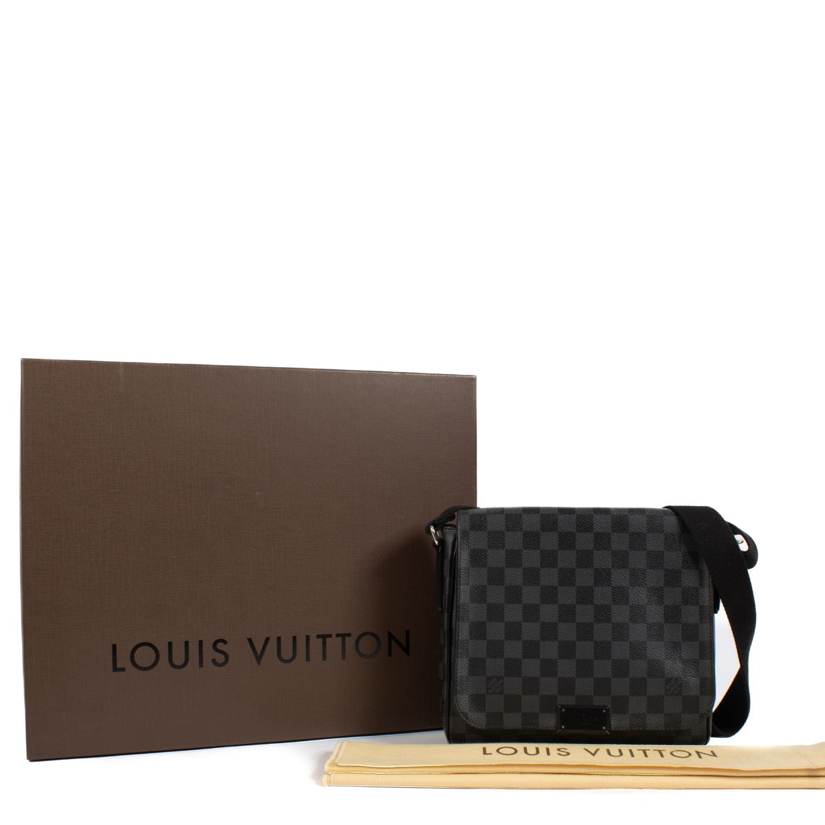 shop 100% authentic second hand Louis Vuitton Damier Graphite District Crossbody Bag on Labellov.com