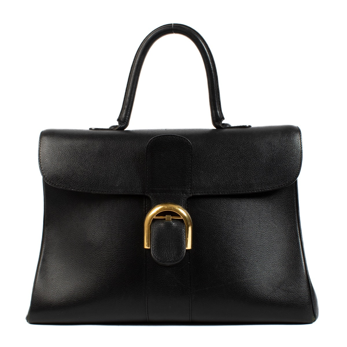 Shop safe online at Labellov in Antwerp, Brussels and Knokke this 100% authentic second hand Delvaux Black Leather GM Brillant. Veilig online tweedehands authentieke Delvaux Black Leather GM Brillant handtas kopen bij Labellov.