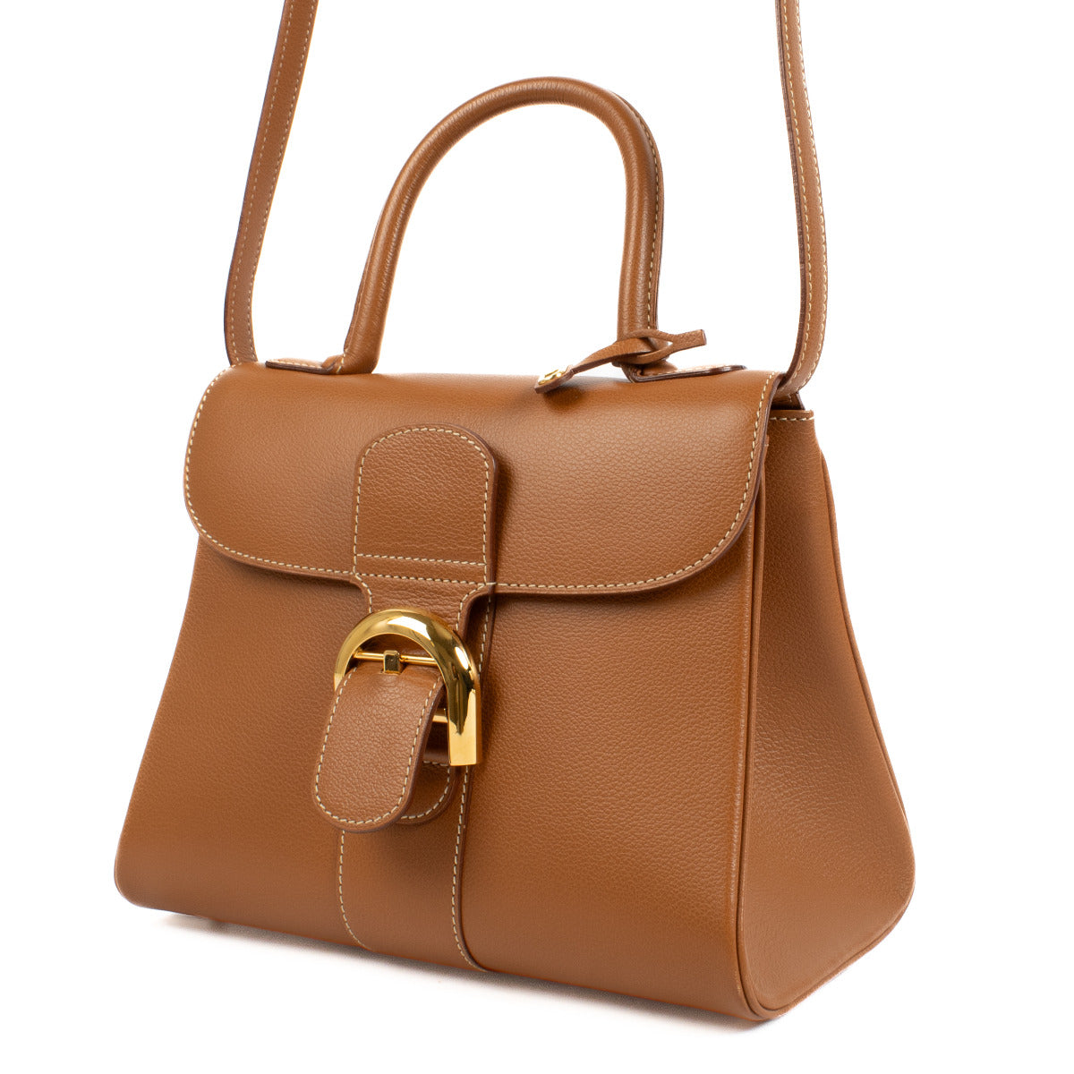 Delvaux Cognac Brillant PM + Strap