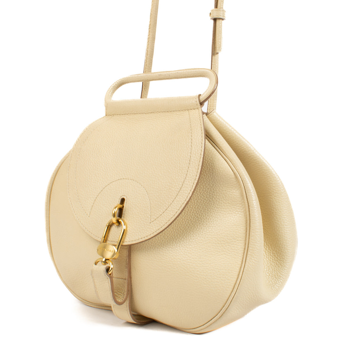 Delvaux Cream Leren Lucifer PM Tas