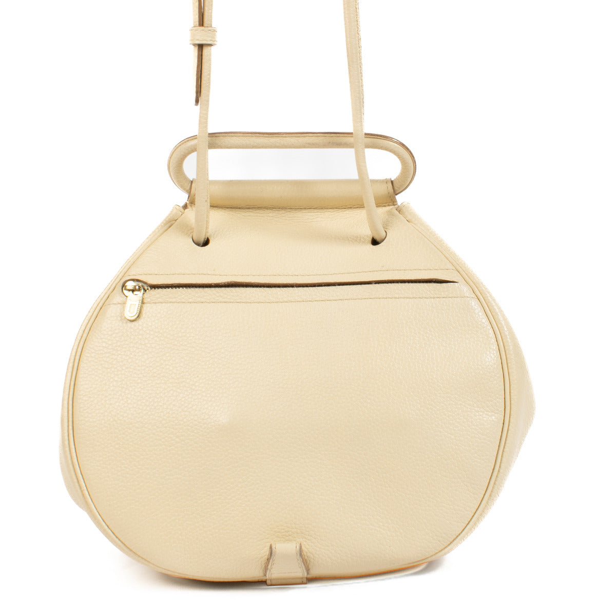 Delvaux Cream Leren Lucifer PM Tas