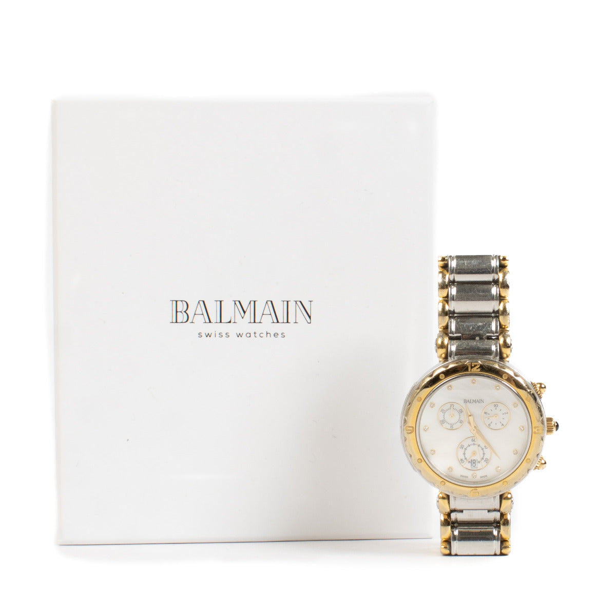 Balmain Balmainia Chrono Lady Watch for the best price at Labellov secondhand luxury in Antwerp and Knokke. Koop en bverkoop steeds aan de beste prijs.
