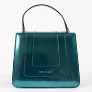 shop 100% authentic second hand Bulgari Blue Patent Serpenti Forever Mini Top Handle Bag on Labellov.com