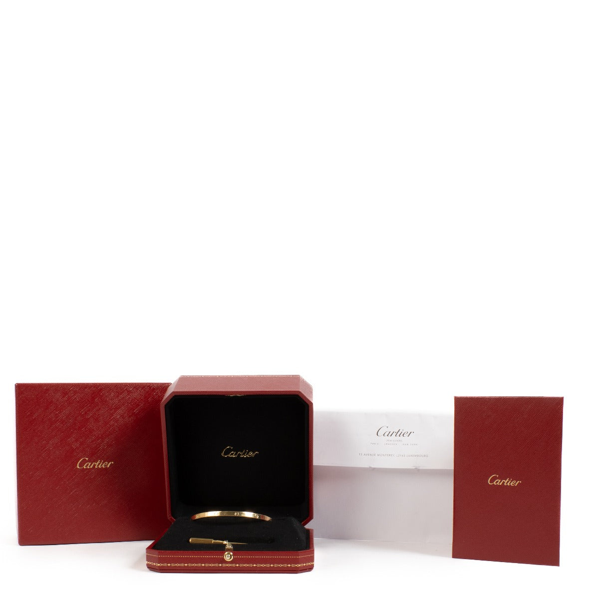 Cartier Yellow Gold LOVE Small Bracelet - Size 18