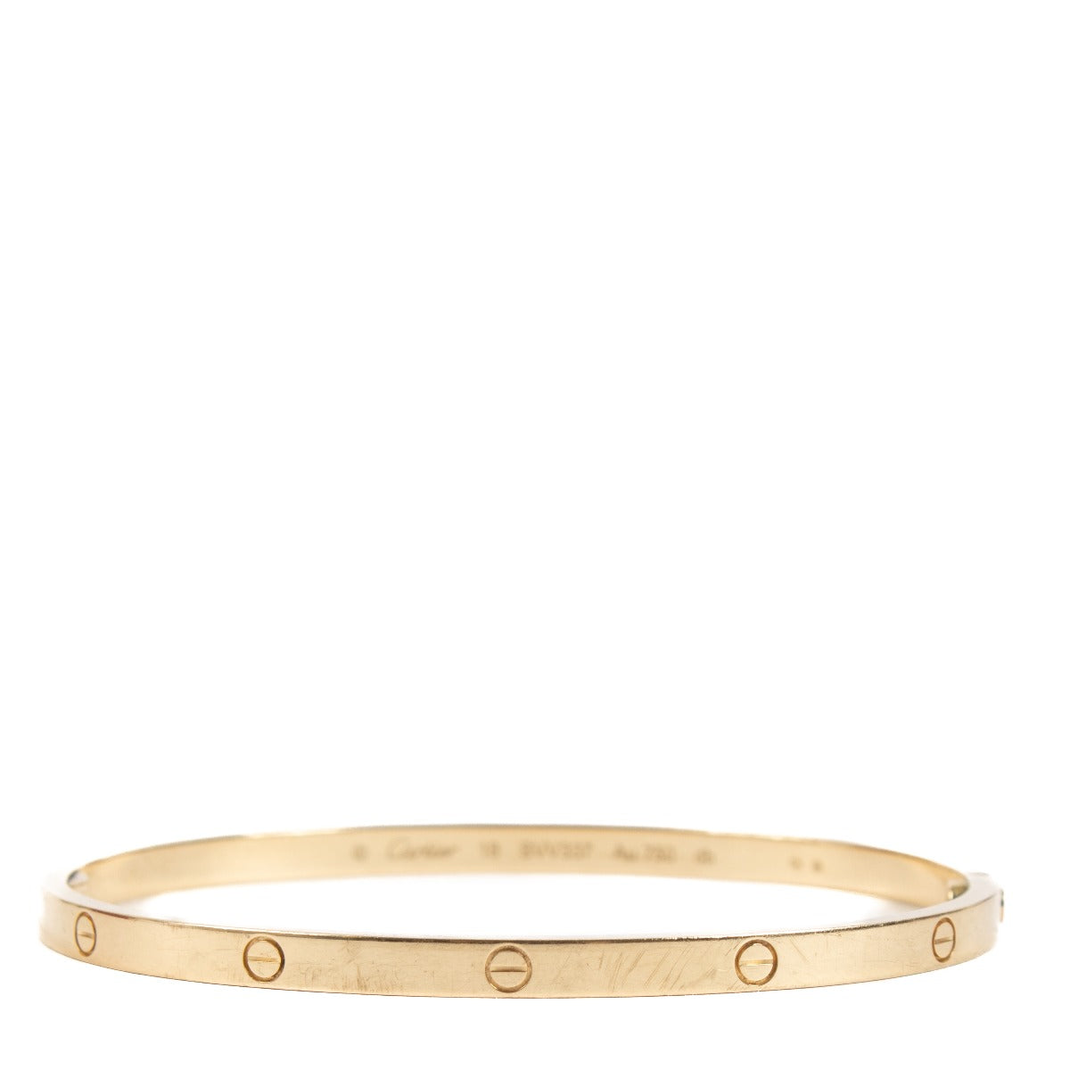 Cartier Yellow Gold LOVE Small Bracelet - Size 18