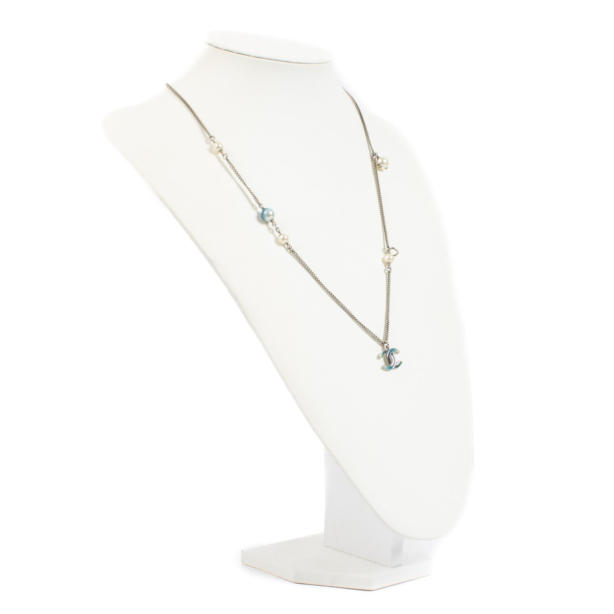 Chanel 16C Zilveren CC Ketting