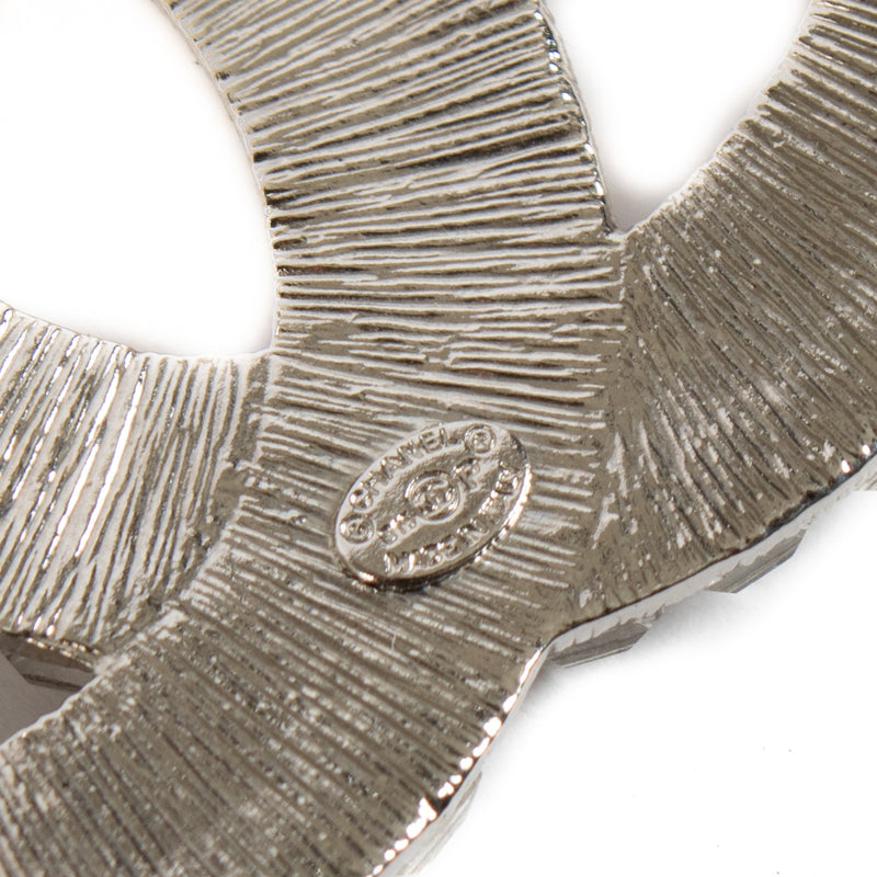 Chanel 15P Silver CC Brooch