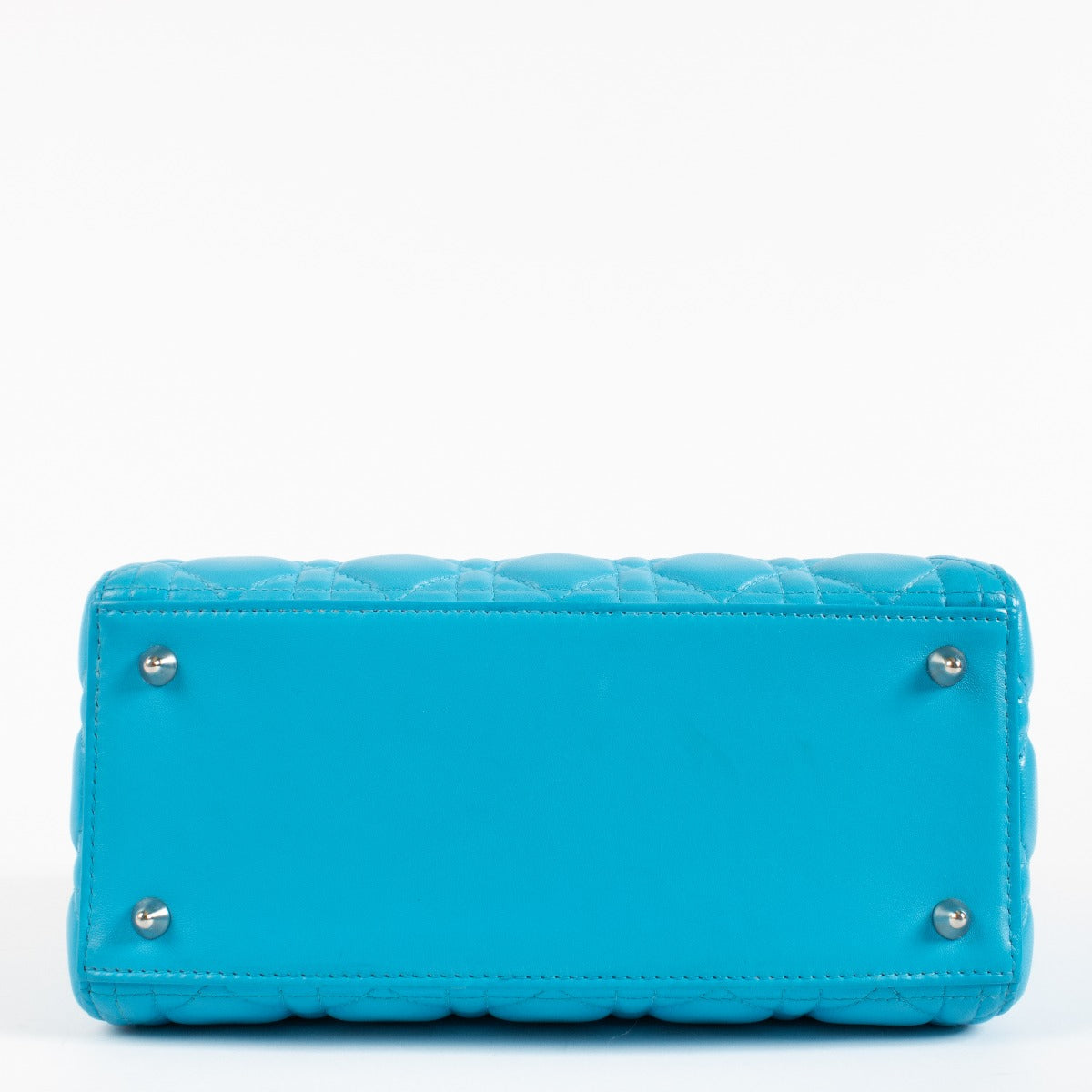 shop 100% authentic second hand Christian Dior Blue Medium Lady Dior Bag on Labellov.com