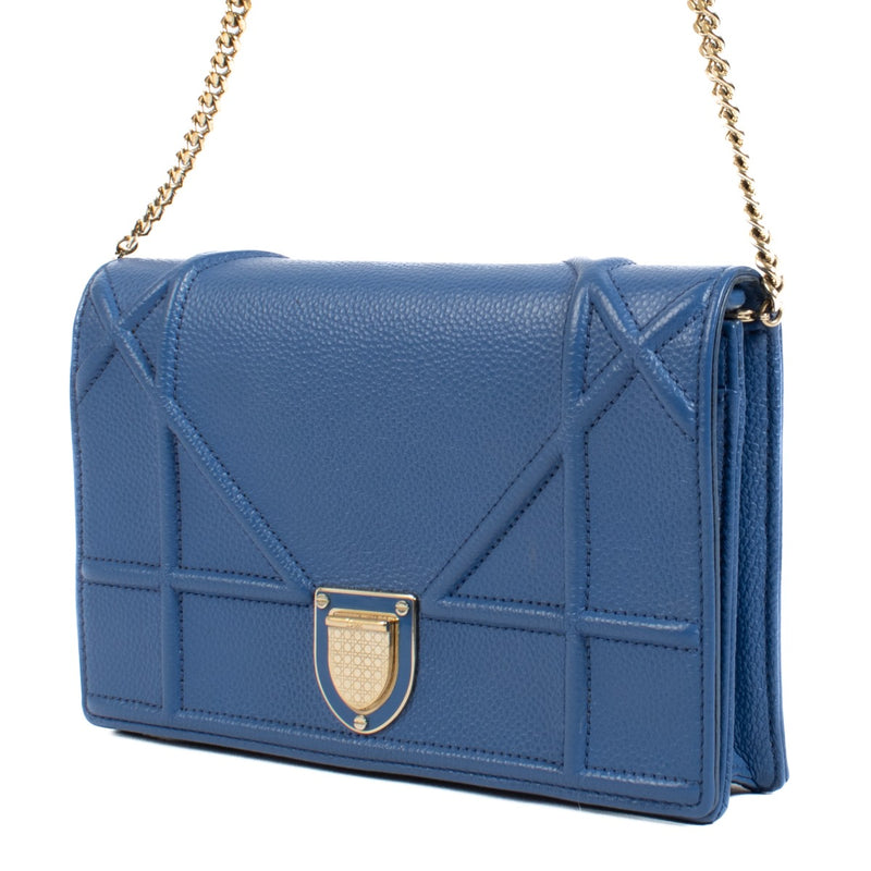 Christian Dior Blue Diorama Mini Bag