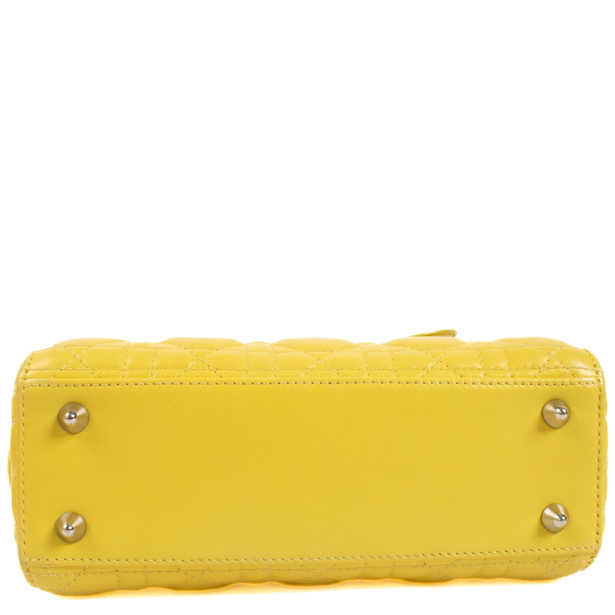 Authentic second hand Christian Dior Yellow Small Lady Dior Bag on Labellov.com