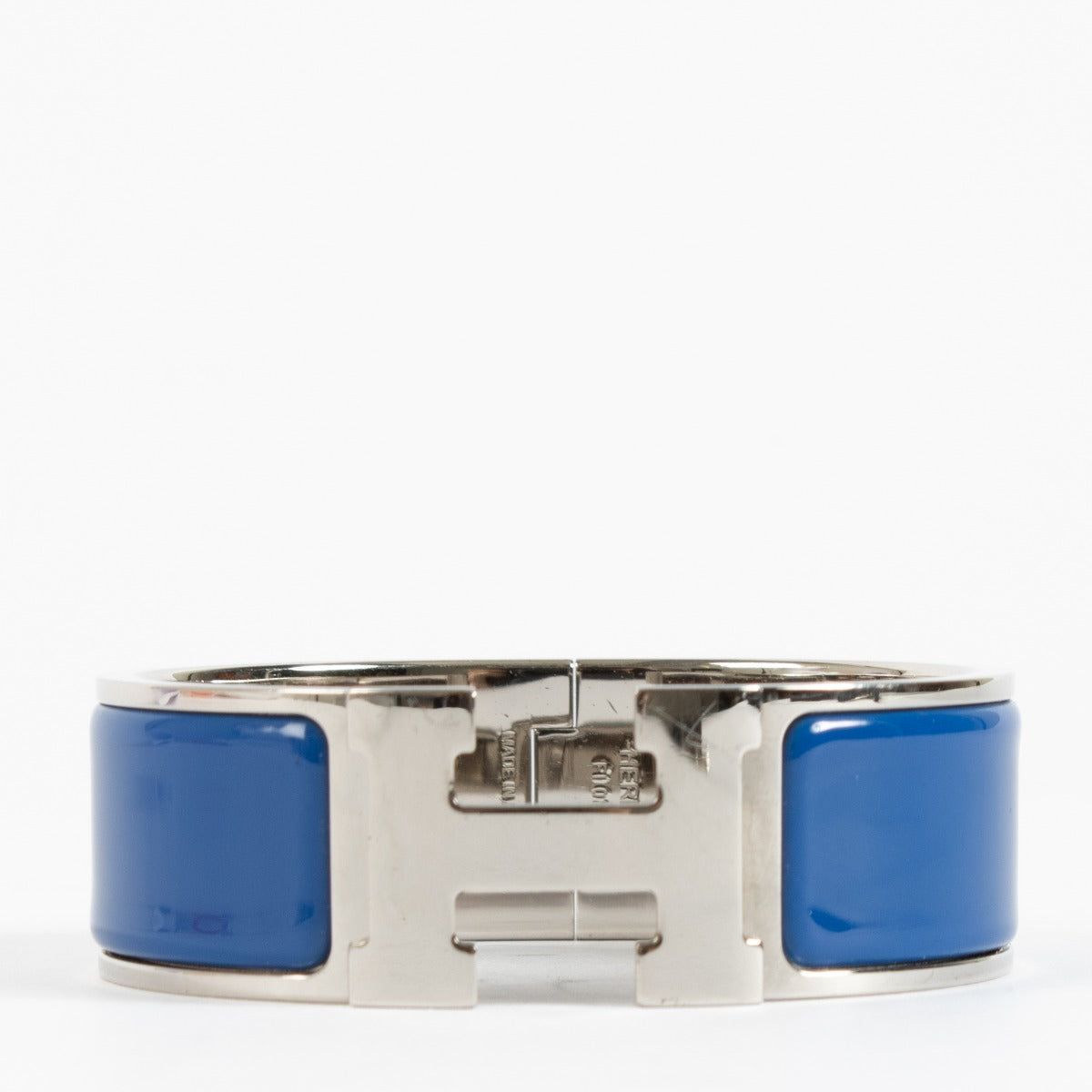 shop 100% authentic second hand Hermès Blue Clic Clac Bracelet - Size XS on Labellov.com