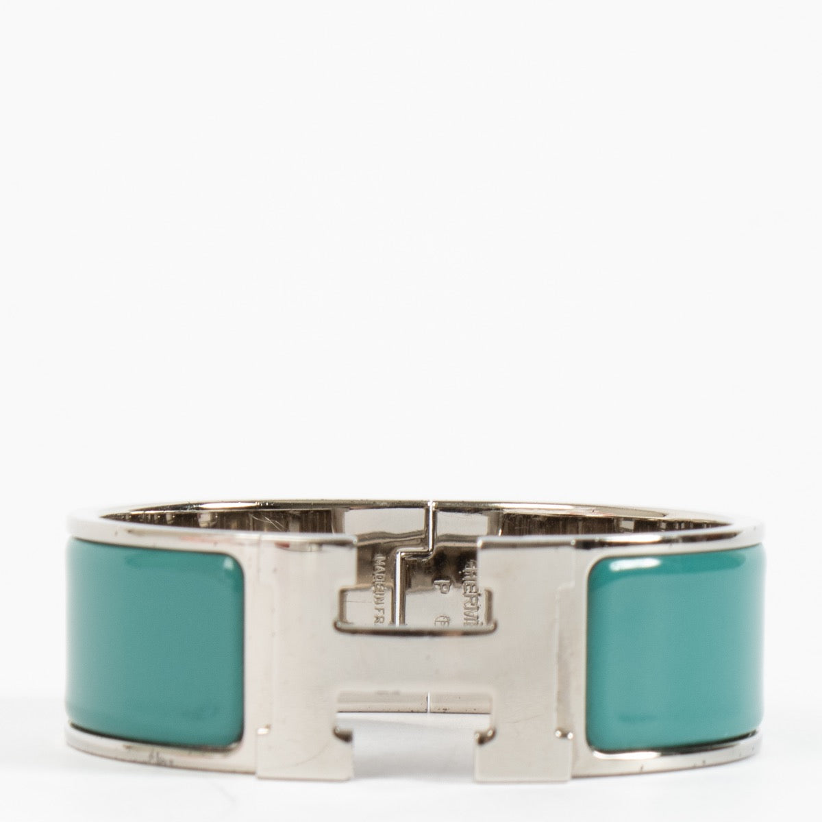 shop 100% authentic second hand Hermès Cyan Clic Clac Bracelet - Size PM on Labellov.com