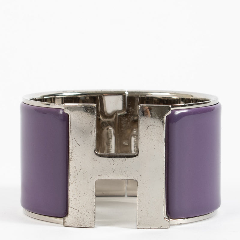 shop 100% authentic second hand Hermès Purple Large Clic Clac Bracelet - Size PM on Labellov.com