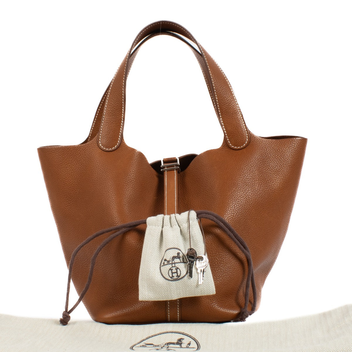 Hermès Picotin 22 Fauve Barenia Faubourg PHW