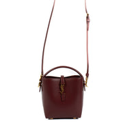 Authentic second hand Saint Laurent Burgundy Le 37 Mini Bucket Bag on Labellov.com